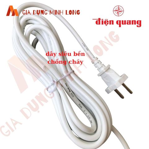 Ổ Cắm 6 Lỗ Đa Năng Điện Quang ECO ĐQ ESK 6ECO - Chịu Tải 2500W, Dây 2 Mét, An Toàn Với Tính Năng Ngắt Điện Khẩn Cấp