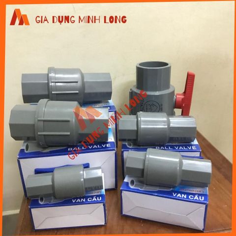 Van Khóa Nước Bình Minh PVC Phi 21-60 - Hàng Chính Hãng Chất Lượng Cao, Bền Bỉ Chịu Hóa Chất, Thích Hợp Để Ngoài Trời