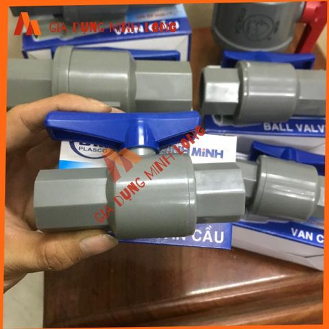 Van Khóa Nước Bình Minh PVC Phi 21-60 - Hàng Chính Hãng Chất Lượng Cao, Bền Bỉ Chịu Hóa Chất, Thích Hợp Để Ngoài Trời