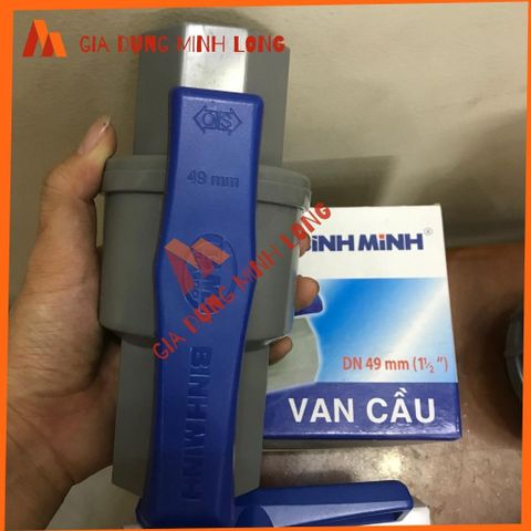 Van Khóa Nước Bình Minh PVC Phi 21-60 - Hàng Chính Hãng Chất Lượng Cao, Bền Bỉ Chịu Hóa Chất, Thích Hợp Để Ngoài Trời
