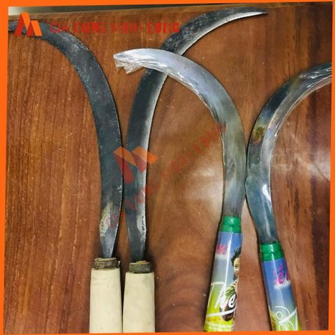 Lưỡi Liềm Cao Cấp Cắt Cỏ và Hái Trái, Dụng Cụ Làm Vườn Thép Chống Gỉ - Cán Gỗ/ Nhựa Bền Bỉ, Sắc Bén