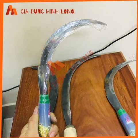 Lưỡi Liềm Cao Cấp Cắt Cỏ và Hái Trái, Dụng Cụ Làm Vườn Thép Chống Gỉ - Cán Gỗ/ Nhựa Bền Bỉ, Sắc Bén
