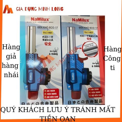Đèn khò gas mini Namilux Eco17 - Công suất 1400W, tự động đánh lửa, phù hợp cho nhà hàng và sinh hoạt hàng ngày