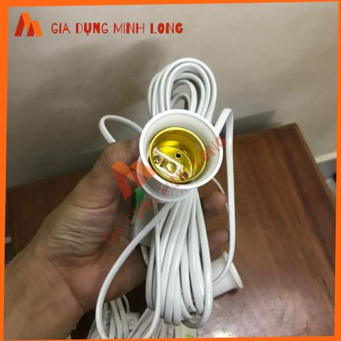 Chuôi Đèn E27 Liền Công Tắc Dài 3m, 5m, 8m - Dụng Cụ Tiện Ích Chiếu Sáng Gia Đình, Chất Liệu Bền Bỉ