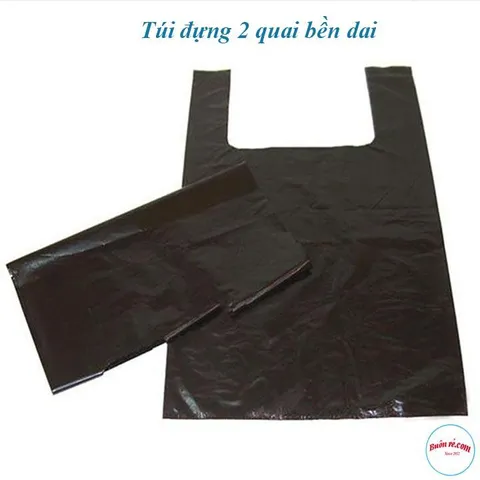 Túi Đựng Rác Màu Đen 1kg - Túi Nilon Chất Lượng Tốt, Dùng Đựng Rác Thải Sinh Hoạt & Y Tế, Nhiều Kích Cỡ Thông Dụng