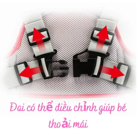 Đai Đi Xe Máy An Toàn Địu Em Bé - Đai Lưng Phản Quang Cho Bé Ngồi Trước Sau, Dành Cho Trẻ Từ 1-10 Tuổi, Giúp Bố Mẹ Yên Tâm Khi Chở Bé