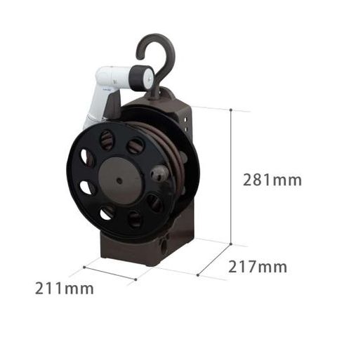 Bộ cuộn vòi tưới cây Takagi R1410BR 10m - Chất liệu nhựa cao cấp, 4 chế độ phun, thích hợp cho sân vườn ngoài trời