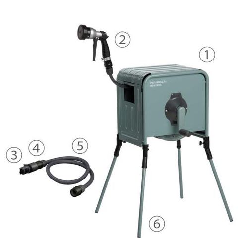 Bộ vòi tưới cây kim loại 20m Takagi RFC320GY - Vòi phun 4 chế độ, ống chống xoắn cho vườn cảnh, thể thao ngoài trời, dễ sử dụng.