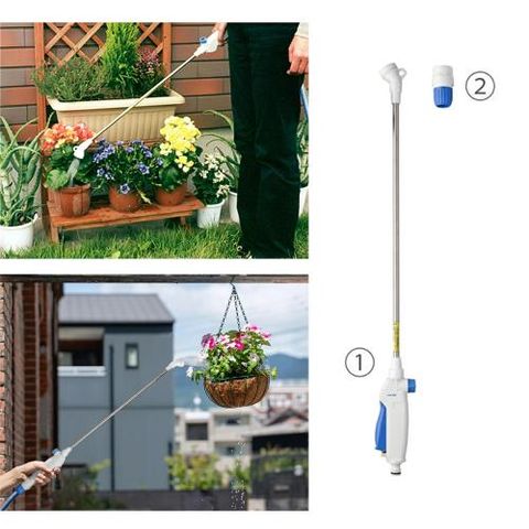 Vòi Tưới Dài 744mm Takagi QG136FJ - Kết Nối Một Chạm, Đầu Phun Điều Chỉnh Lượng Nước, Dụng Cụ Ngoài Trời Tiện Lợi