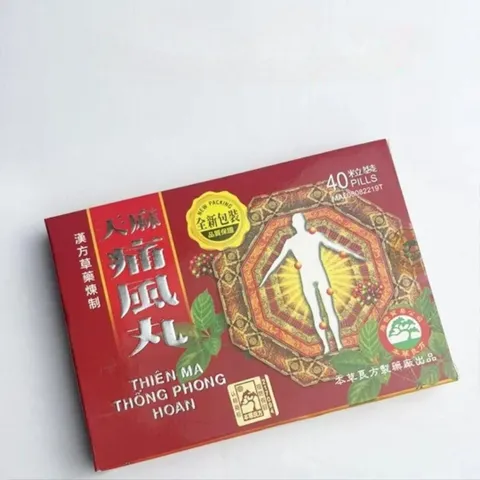 Thiên Ma Thống Phong Hoàn Malaysia - Hỗ Trợ Giảm Đau Lưng, Thần Kinh Tọa, Xương Khớp - Hộp 40 Viên Bổ Sung Sức Khỏe