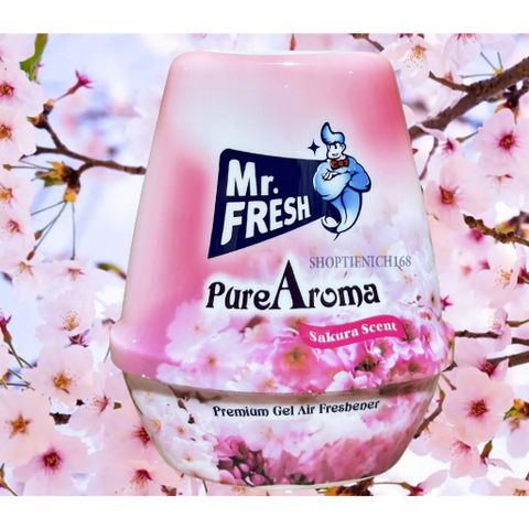 Sáp thơm phòng khử mùi Mr.Fresh 220g - Hương Sakura Tươi Mát, Khử Mùi Hiệu Quả cho Không Gian Sống, An Toàn và Tự Nhiên
