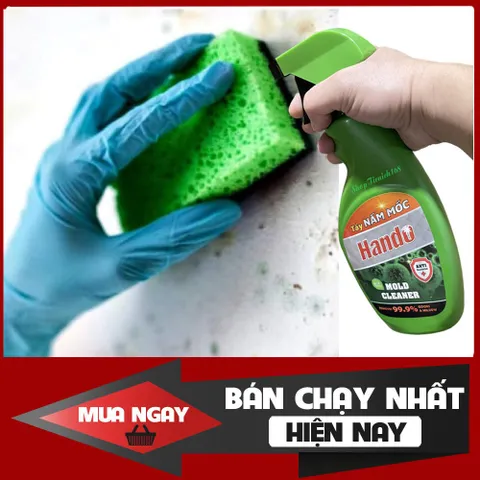 Xịt Tẩy Nấm Mốc Đa Năng Hando 500ml - Giải Pháp Tẩy Mốc Quần Áo, Sàn Nhà, Tường Nhanh Chóng và Hiệu Quả