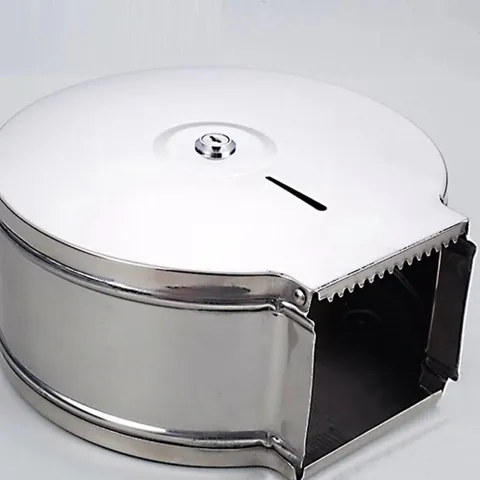 Hộp Đựng Giấy Vệ Sinh Cuộn Lớn Inox 304 - Thiết Kế Chắc Chắn, Chống Rỉ, Tiện Lợi Dành Cho Khách Sạn, Nhà Hàng, Trung Tâm Thương Mại