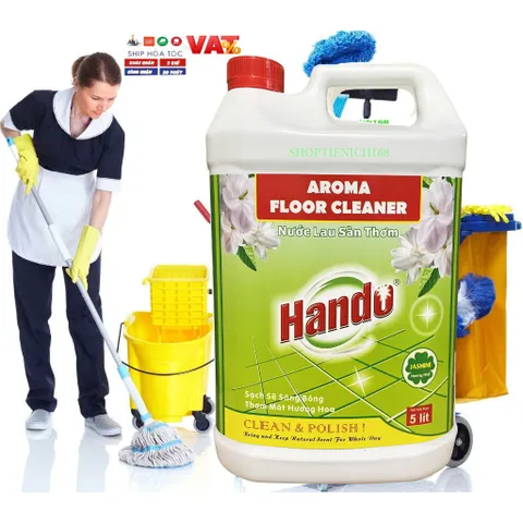 Nước Lau Sàn Diệt Khuẩn HANDO 5L - Nhiều Hương Thơm, Sạch Sẽ, Khử Mùi Hiệu Quả, Phù Hợp Cho Nhiều Bề Mặt