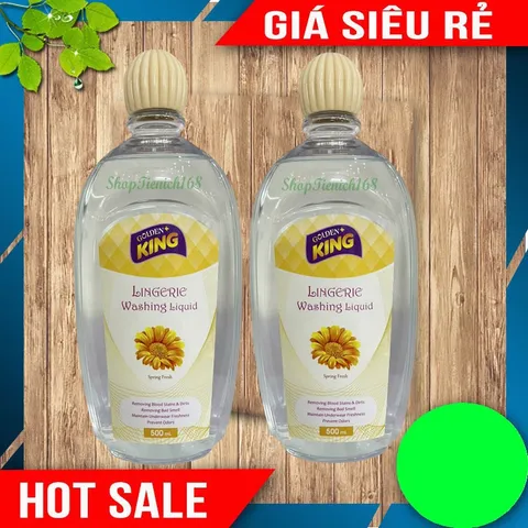 Nước Giặt Đồ Lót Golden King 500ml - Kháng Khuẩn, Khử Mùi Hương Gió Xuân - Sản Phẩm An Toàn Cho Phụ Nữ