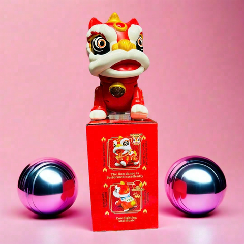 Bộ Đồ Chơi Trung Thu Con Sư Tử Nhảy Múa Chạy Bằng Pin - Đèn Âm Thanh Sinh Động Cho Trẻ Em Tuổi Từ 3 - Mã 9053
