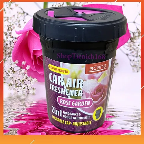 Sáp Thơm Cao Cấp Acana 130g - Hương Hồng Tươi Mát, Khử Mùi Thuốc Lá Cho Xe Hơi Và Không Gian Nhỏ, Nhập Khẩu Hàn Quốc