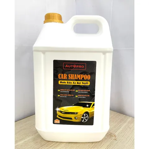 Nước Rửa Xe Bọt Tuyết Car Shampoo Autopro 5L - Tẩy Sạch, Bảo Vệ Màu Sơn, Tạo Độ Bóng, Chống Bám Bụi cho Ô Tô, Xe Máy