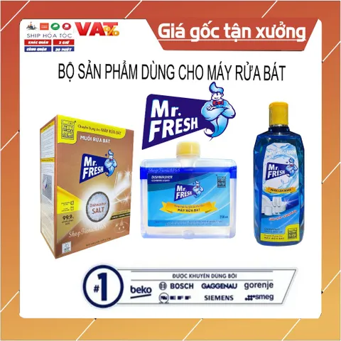 Dung dịch vệ sinh máy rửa bát MR.FRESH 250ml - Làm sạch sâu vôi và dầu mỡ, hương cam quýt tươi, hiệu quả tối ưu cho máy rửa chén