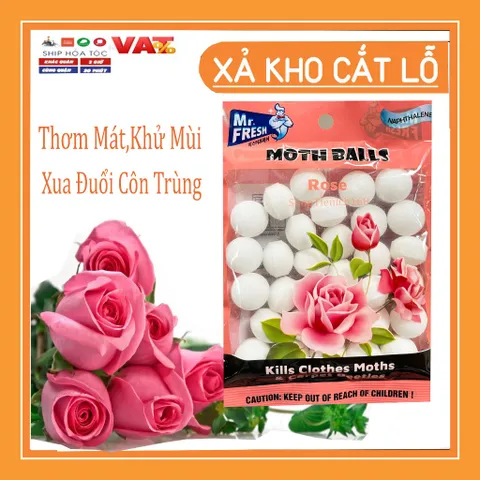 Túi Thơm Long Não Mr.Fresh Hương Chanh 120g - Khử Mùi Hiệu Quả, Đuổi Gián Thích Hợp cho Tủ Quần Áo và Nhà Vệ Sinh