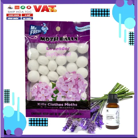 Túi Thơm Long Não Mr.Fresh Hương Chanh 120g - Khử Mùi Hiệu Quả, Đuổi Gián Thích Hợp cho Tủ Quần Áo và Nhà Vệ Sinh