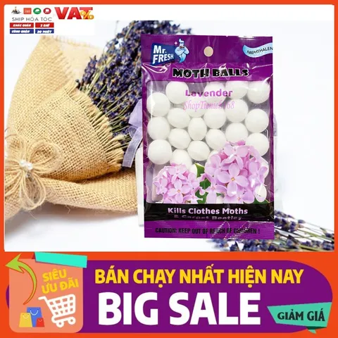 Túi Thơm Long Não Mr.Fresh Hương Chanh 120g - Khử Mùi Hiệu Quả, Đuổi Gián Thích Hợp cho Tủ Quần Áo và Nhà Vệ Sinh