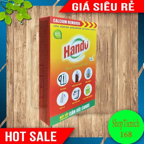 Bột Tẩy Cặn Vôi Canxi Hando - Giúp Ấm Đun Nước, Bình Nóng Lạnh Sạch Sẽ, Bảo Vệ Sức Khỏe Gia Đình 250g