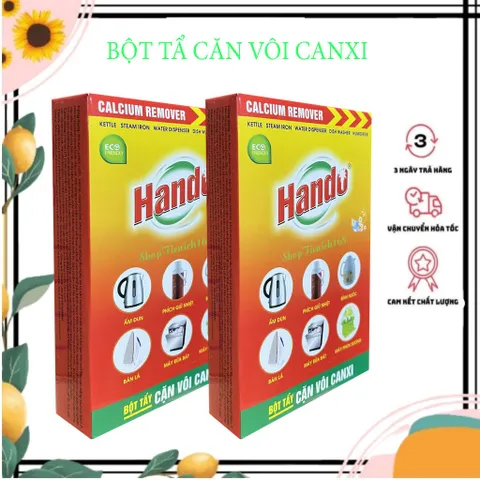 Bột Tẩy Cặn Vôi Canxi Hando - Giúp Ấm Đun Nước, Bình Nóng Lạnh Sạch Sẽ, Bảo Vệ Sức Khỏe Gia Đình 250g