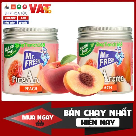 Combo 4 Hộp Sáp Thơm Khử Mùi Pure Aroma 230g - Hương Đào, Dứa, Vani, Black Ice Cho Không Gian Tươi Mát Hàng Ngày
