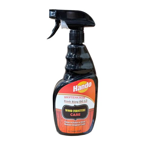 Chai Xịt Đánh Bóng Đồ Gỗ Hando 600ml - Xóa Vết Xước và Bảo Dưỡng Bề Mặt Gỗ, Vệ Sinh Đồ Nội Thất hiệu quả