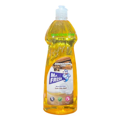 Nước Rửa Chén Bát Mr.Fresh Tinh Dầu Trà Xanh 790ml - Làm Sạch Đậm Đặc, An Toàn, Hương Thơm Dịu Nhẹ, Thân Thiện Với Môi Trường