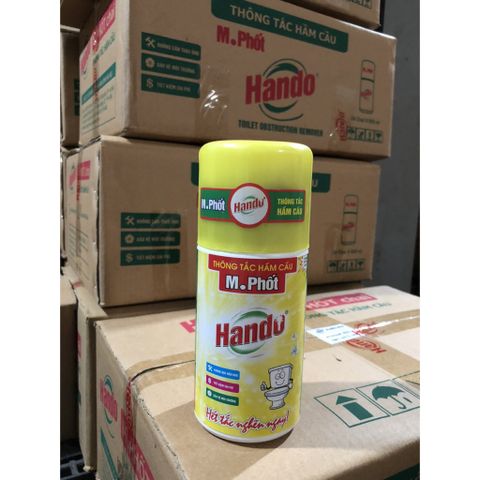 Chai Thông Tắc Hầm Cầu Hando 600ml - Khử Mùi Hôi, Ngăn Ngừa Tắc Nghẽn Bể Phốt, Hiệu Quả Dễ Sử Dụng