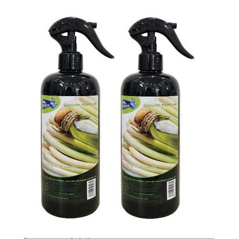 Bộ 2 Chai Nước Hoa Xịt Phòng Cao Cấp Mr Fresh 500ml - Khử Mùi Hôi Hiệu Quả, Mang Lại Không Khí Tươi Mát, Dễ Chịu
