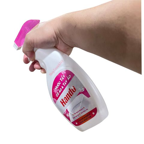 Nước Tẩy Vết Bẩn Cổ Áo & Tay Áo Hando 500ml - Giải Pháp Làm Sạch Hiệu Quả, Không Gây Hại Vải, An Toàn Cho Da Tay