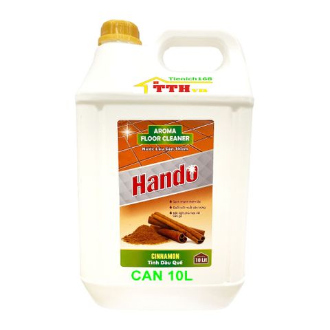 Nước thơm lau sàn Hando 20L hương quế - An toàn, diệt khuẩn cho không gian sạch sẽ, chiết xuất thiên nhiên, giao hàng 2 can 10L