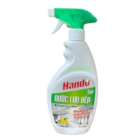 Nước Lau Nhà Bếp Hando 500ml - Sạch Bóng Đồ Trang Sức, Hương Hoa Thơm Mát - An Toàn Cho Bếp Gia Đình, Xuất Xứ Việt Nam