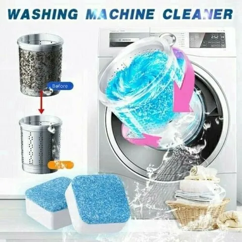 Viên Tẩy Lồng Máy Giặt Không Độc - Sạch Cặn Bẩn, Diệt Khuẩn, Giúp Lồng Giặt Thơm Tho - Dùng Cho Máy Giặt Đứng và Ngang