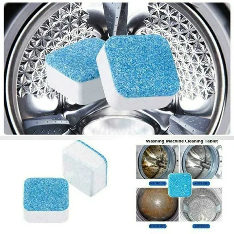 Viên Tẩy Lồng Máy Giặt Không Độc - Sạch Cặn Bẩn, Diệt Khuẩn, Giúp Lồng Giặt Thơm Tho - Dùng Cho Máy Giặt Đứng và Ngang