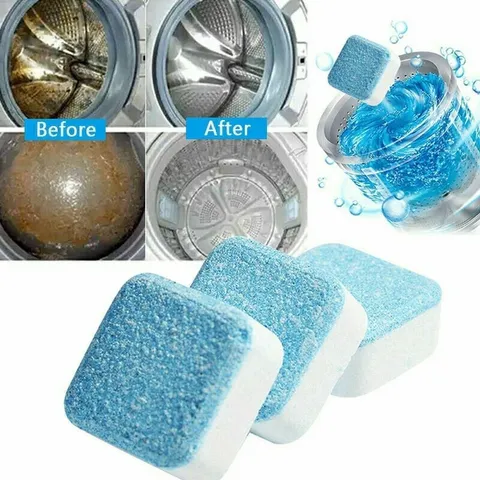 Viên Tẩy Lồng Máy Giặt Không Độc - Sạch Cặn Bẩn, Diệt Khuẩn, Giúp Lồng Giặt Thơm Tho - Dùng Cho Máy Giặt Đứng và Ngang