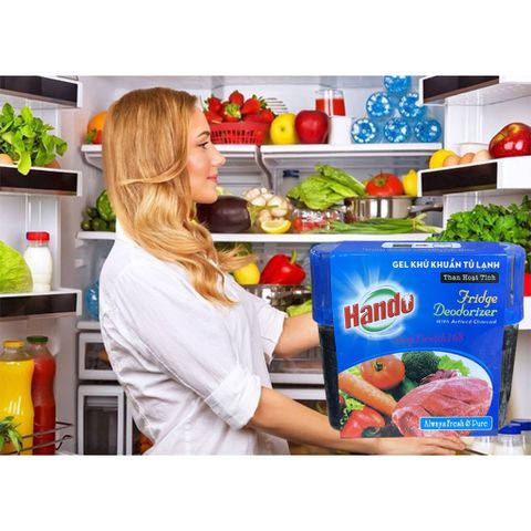 Gel Khử Khuẩn Tủ Lạnh Hando 150g - Khử Mùi và Diệt Khuẩn, Giữ Thực Phẩm Tươi Ngon, An Toàn Cho Gia Đình
