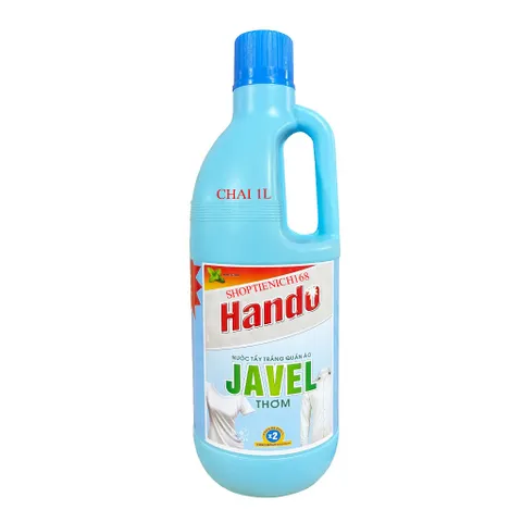 Nước Tẩy Trắng Javel Hando 500g - Giúp Quần Áo Trắng Sáng Như Mới, Diệt Khuẩn và Khử Mùi, Thích Hợp Cho Gia Đình