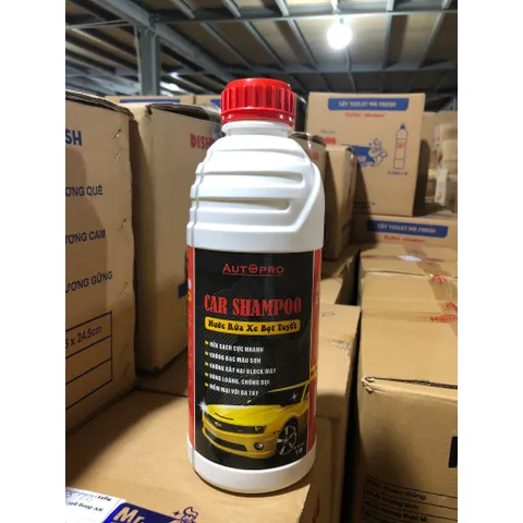 Nước Rửa Xe Bọt Tuyết Car Shampoo Autopro 1L - Sạch Bóng, Chống Xước, Bảo Vệ Sơn Ô Tô, Xe Máy