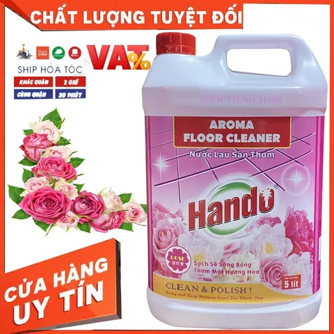 Nước Lau Sàn Diệt Khuẩn HANDO 5L Hương Quế - Sạch Sáng, Khử Mùi, Giúp Nhà Cửa Thoáng Mát, Phù Hợp Nhiều Bề Mặt