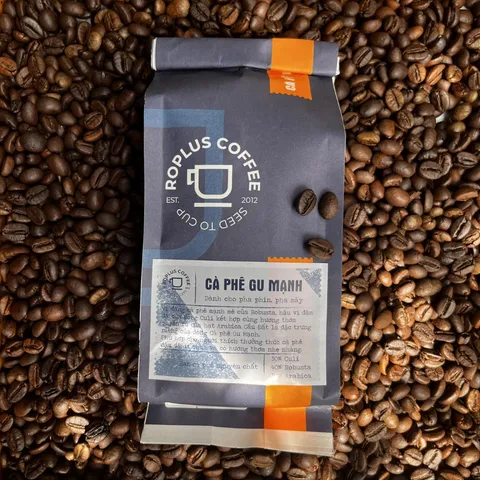 Cà Phê Gu Mạnh Roplus Nguyên Chất Rang Mộc - Pha Phin, Pha Máy Đậm Đà Robusta & Arabica, Hương Vị Đặc Trưng Thơm Ngon