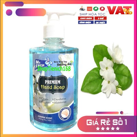 Nước Rửa Tay Khử Mùi Mr.Fresh 500ml - Hương Cam Quế, Sạch Khuẩn, Dưỡng Ẩm, Chăm Sóc Da Mềm Mại