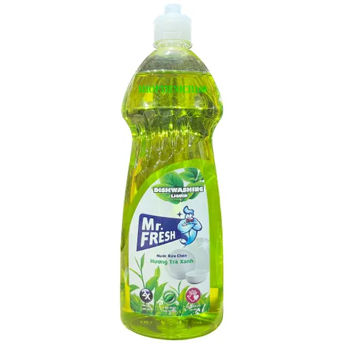 Nước Rửa Chén Bát Mr.Fresh 790ml - Hương Quế và Trà Xanh, An Toàn, Thân Thiện Môi Trường, Đánh Bay Vết Dầu Mỡ hiệu quả