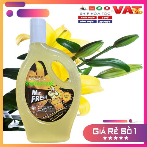 Nước Lau Sàn Mr.fresh 1.1L Hương Lan Diệt Khuẩn, Thơm Sạch, Đem Lại Không Gian Trong Lành Cho Gia Đình
