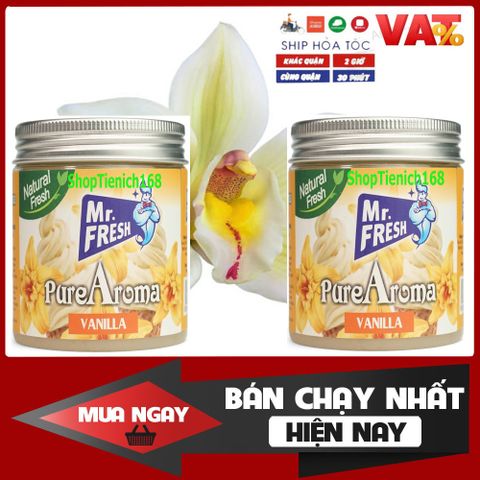 Bộ 2 Sáp Thơm Khử Mùi Pure Aroma 230g - Hương Đào, Dứa, Vani, Khử Mùi Thuốc Lá, Tạo Không Gian Thoáng Mát