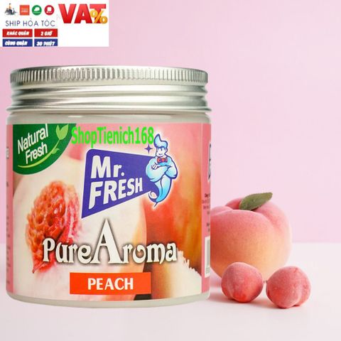 Sáp Thơm Khử Mùi Pure Aroma 230g - Hương Đào, Dứa, Vani, Black Ice, 30 ngày lưu hương - Thích hợp cho Ô Tô, Phòng Ngủ, Tủ Quần Áo