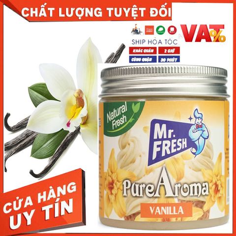 Sáp Thơm Khử Mùi Pure Aroma 230g - Hương Đào, Dứa, Vani, Black Ice, 30 ngày lưu hương - Thích hợp cho Ô Tô, Phòng Ngủ, Tủ Quần Áo